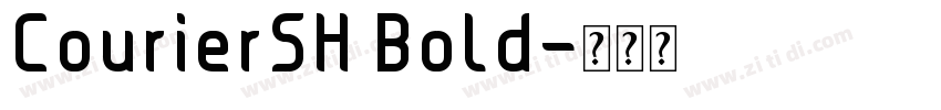 CourierSH Bold字体转换